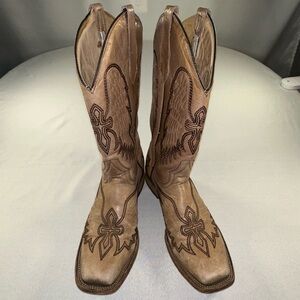 Corral Circle G • Wings Cross Embroidered Leather Western Cowboy Boots Size 10m
